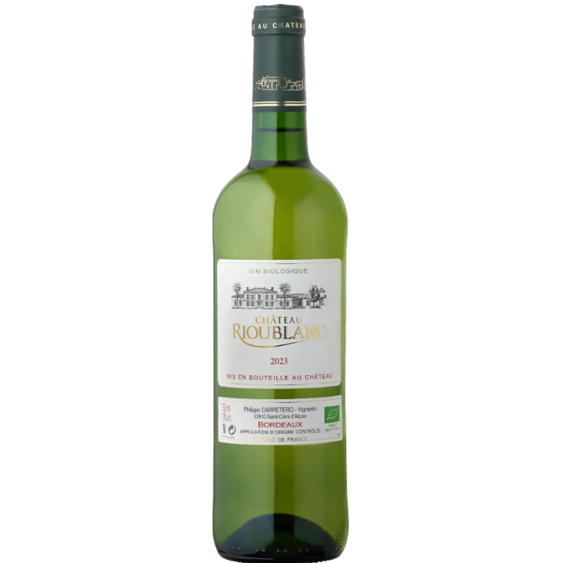 Vin Blanc Château Rioublanc 75cl * BIO