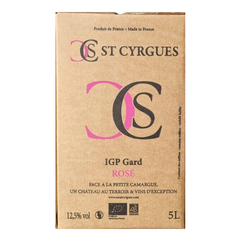 BIB Saint Cirice Rosé IGP GARD 5L * BIO