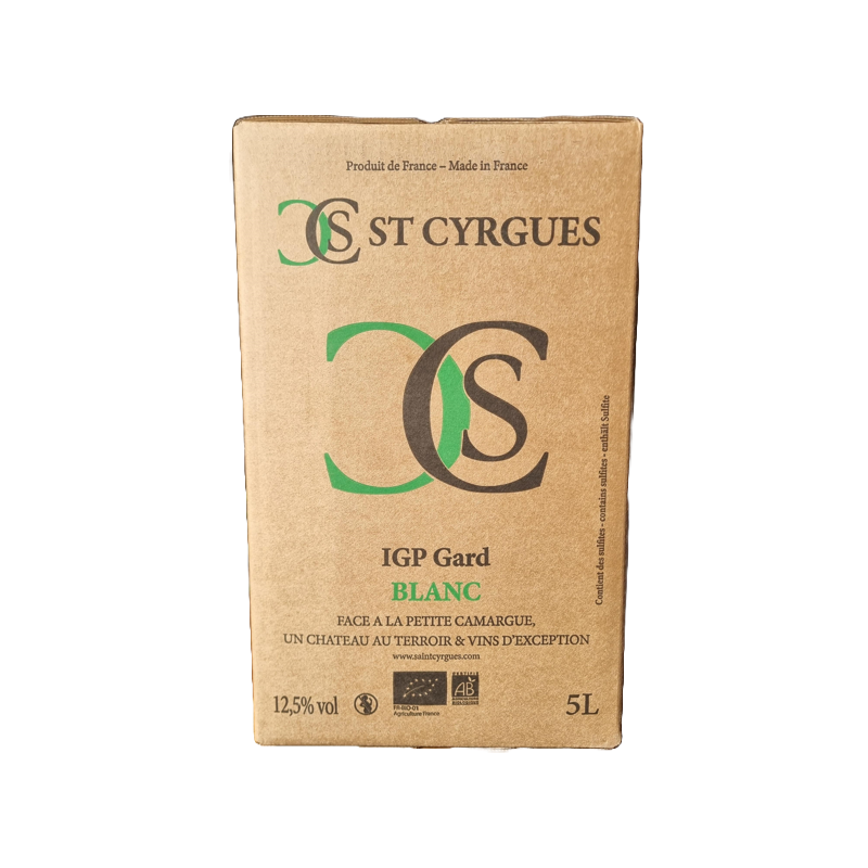BIB Saint Cirice Blanc IGP GARD 5L * BIO
