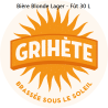 Bière Blonde LAGER Grihète - Fût de 30 Litres * BIO