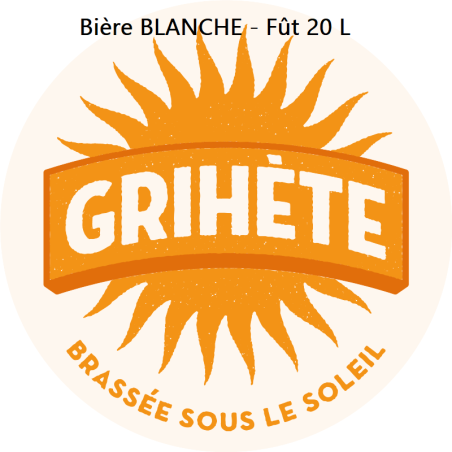 Bière Blanche Grihète - Fût de 20 Litres * BIO